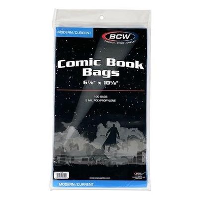 BCW CURRENT MODERN COMIC BAGS (PACK OF 100)