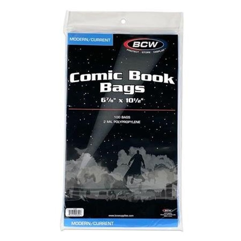 BCW CURRENT MODERN COMIC BAGS (PACK OF 100)