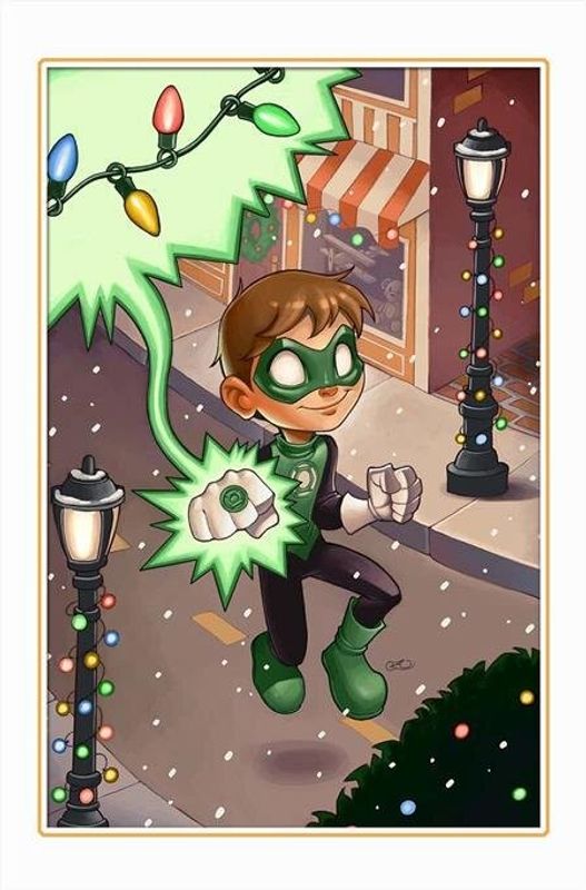 GREEN LANTERN #18 CVR D CHRISSIE ZULLOE DC WINTER WONDERLAND CARD STOCK VAR