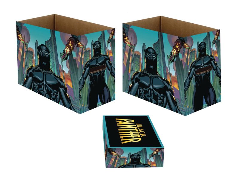 MARVEL PANTHER NATION 5PK SHORT COMIC STORAGE BOX