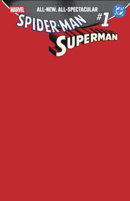MARVEL/DC: SPIDER-MAN/SUPERMAN #1 BLANK VARIANT
