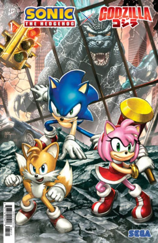 SONIC THE HEDGEHOG X GODZILLA #1 VARIANT E (SUAYAN)