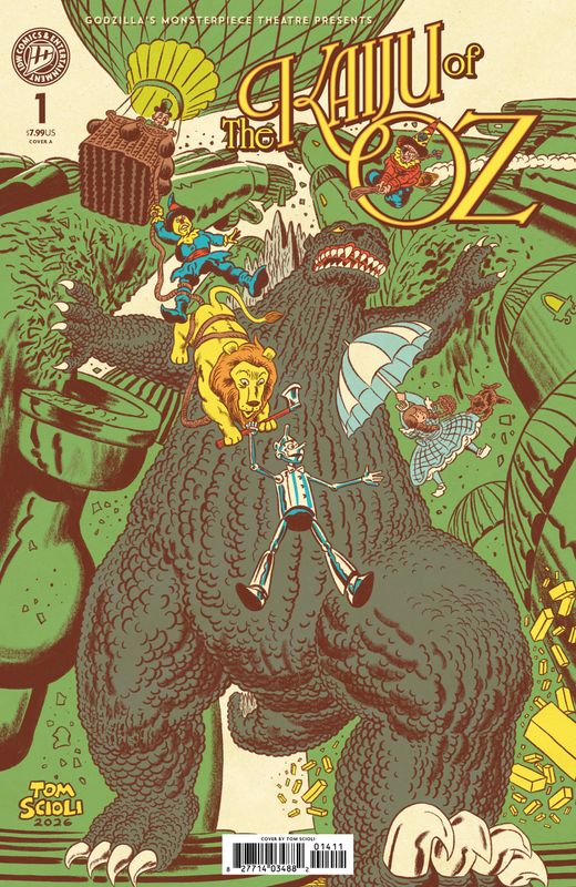 GODZILLA MONSTERPIECE THEATRE PRESENTS: THE KAIJU OF OZ COVER A (SCIOLI)