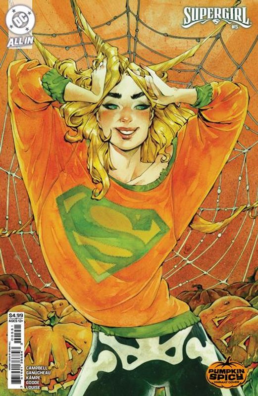 SUPERGIRL #5 CVR D CHUMA HILL PUMPKIN SPICY CARD STOCK VAR