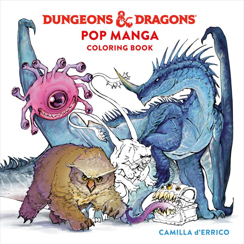 DUNGEONS & DRAGONS POP MANGA COLORING BOOK