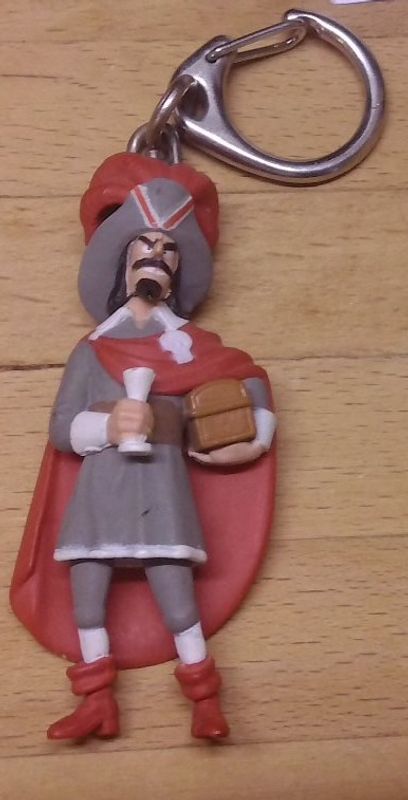 TINTIN KAPTEN HADDOCK LITEN PVC FIGUR MED  NYCKELRING