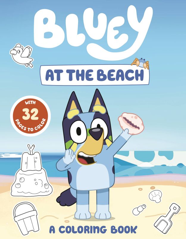BLUEY AT THE BEACH COLORING BOOK SC 