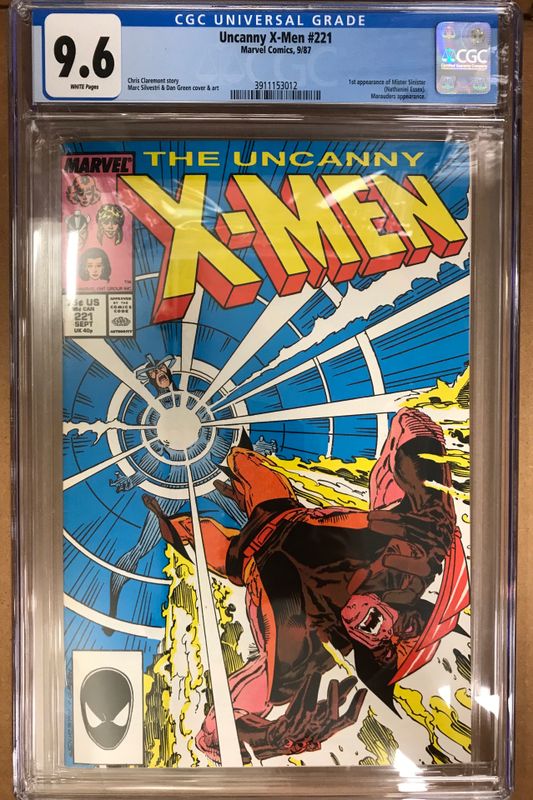 CGC 9,6 UNCANNY X-MEN #221