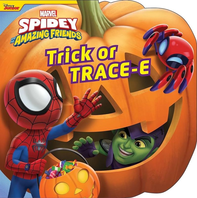 SPIDEY & HIS AMAZING FRIENDS TRICK OR TRACE-E BOARD BOOK