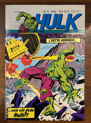 Hulk 1982 nr 9 VF