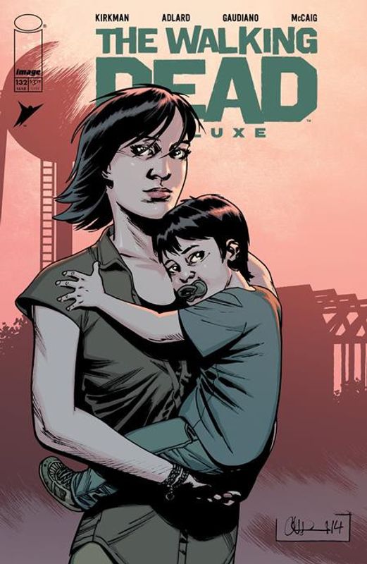 WALKING DEAD DELUXE #132 CVR B CHARLIE ADLARD & MAVE MCCAIG VAR 