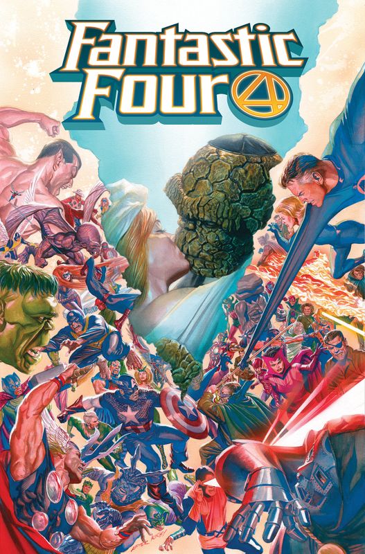 FANTASTIC FOUR BY DAN SLOTT OMNIBUS VOL. 1 ALEX ROSS COVER [DM ONLY]