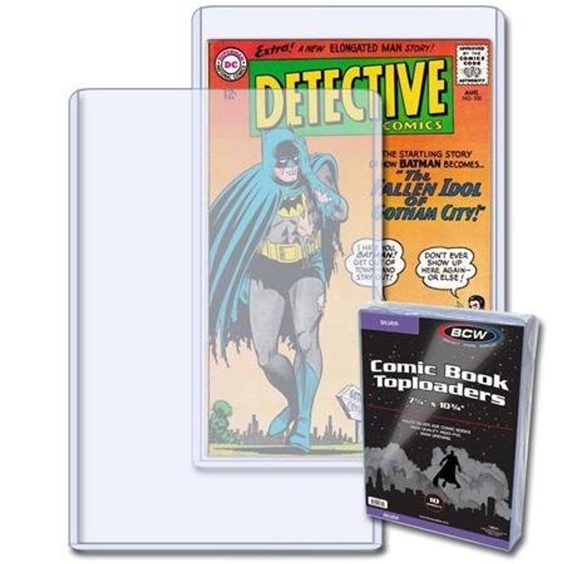 BCW SILVER COMIC TOPLOAD HOLDER (PACK OF 10)