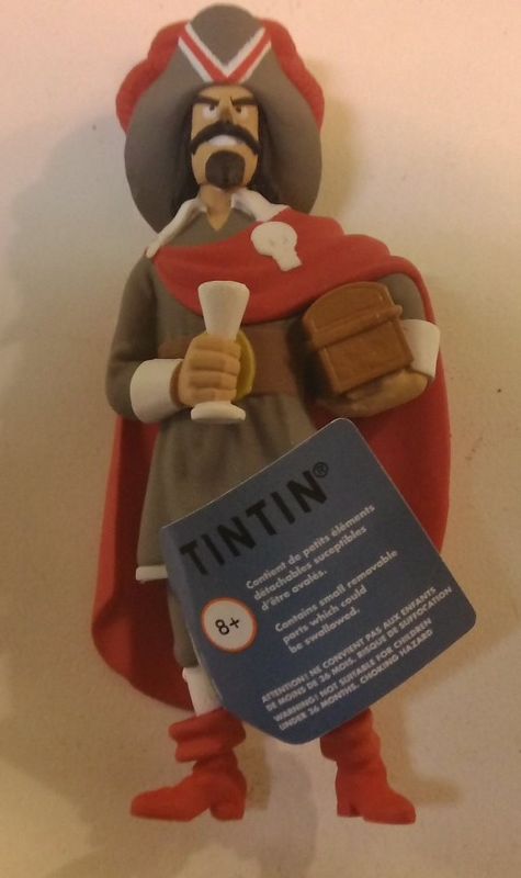 TINTIN KAPTEN HADDOCK LITEN PVC FIGUR UTAN  NYCKELRING