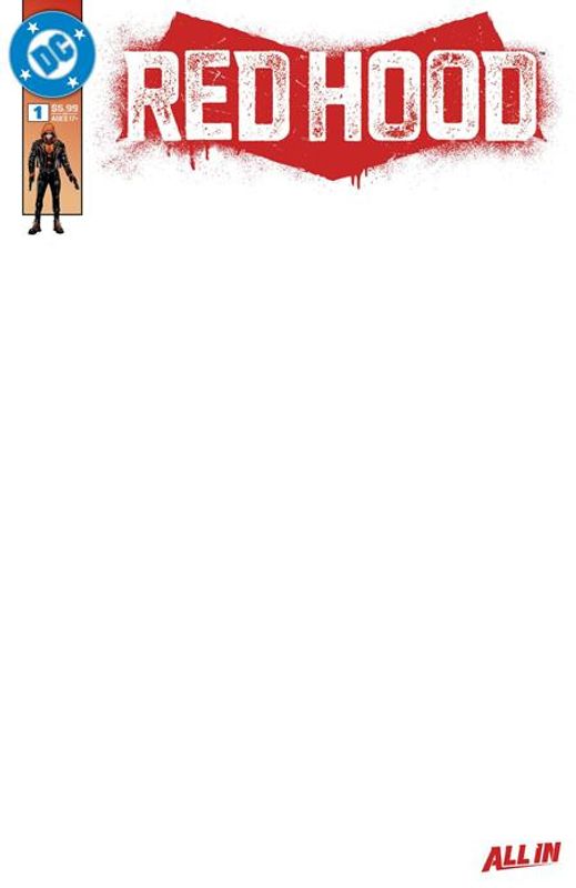RED HOOD #1 CVR G BLANK CARD STOCK VAR 