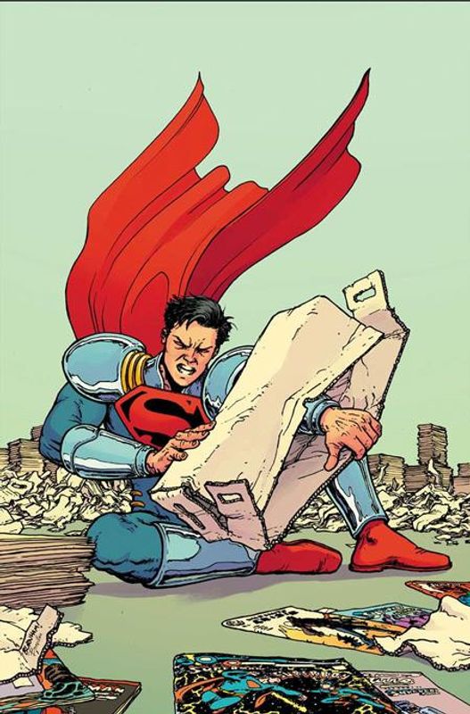 SUPERMAN #39 CVR D CHRIS BURNHAM CARD STOCK VAR (THE REIGN OF THE SUPERBOYS)