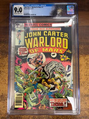 CGC 9,0 JOHN CARTER, WARLORD OF MARS #1 (NORTHERN COLLECTION)