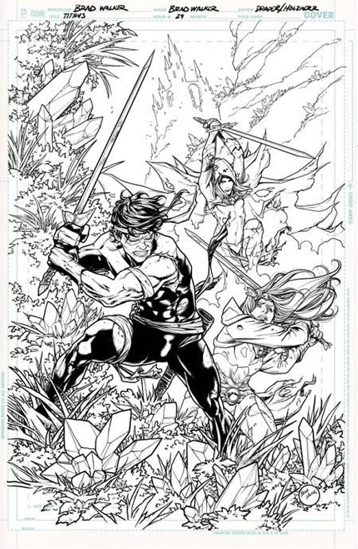 TITANS #29 CVR B BRAD WALKER CARD STOCK VAR (DC K.O.)