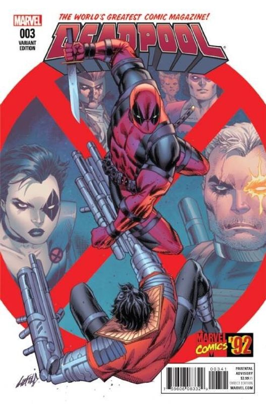 DEADPOOL #3 LIEFELD MARVEL 92 VAR