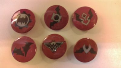 SET MED 6 ST DARK NIGHT PROMOTIONAL PINS