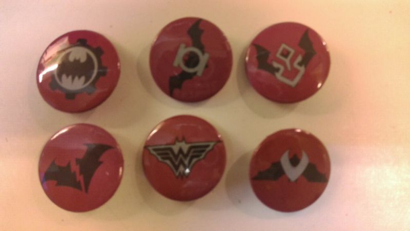 SET MED 6 ST DARK NIGHT PROMOTIONAL PINS