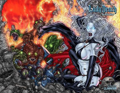 LADY DEATH BLACKLANDS #4 (OF 4) (MR) WRAPAROUND CVR