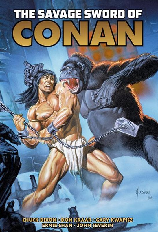 SAVAGE SWORD OF CONAN THE ORIGINAL COMICS OMNIBUS HC VOL 10 DIRECT MARKET EDITION JOE JUSKO KONG CVR 