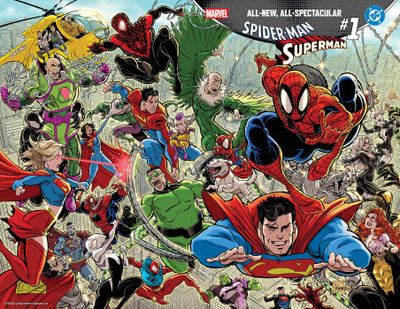 MARVEL/DC: SPIDER-MAN/SUPERMAN #1 KAARE ANDREWS WRAPAROUND VARIANT