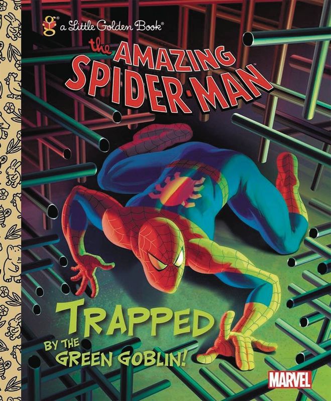 SPIDER MAN TRAPPED BY GREEN GOBLIN LITTLE GOLDEN BOOK