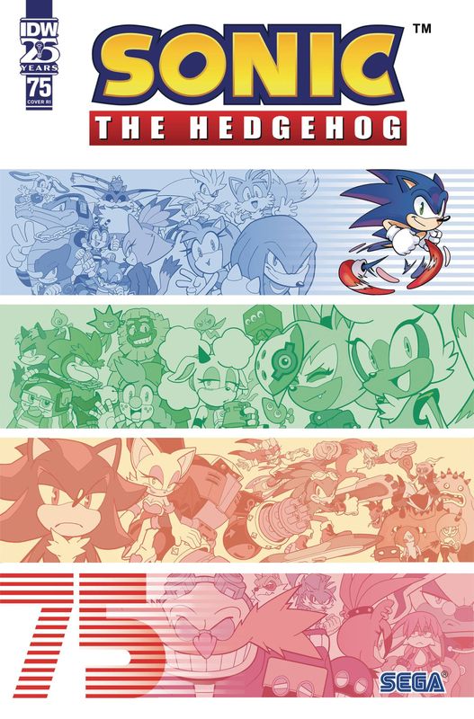 SONIC THE HEDGEHOG #75 25 COPY YARDLEY