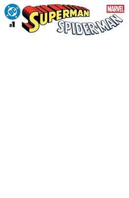 DC MARVEL SUPERMAN SPIDER-MAN #1 (ONE SHOT) CVR Z BLANK CARD STOCK VAR