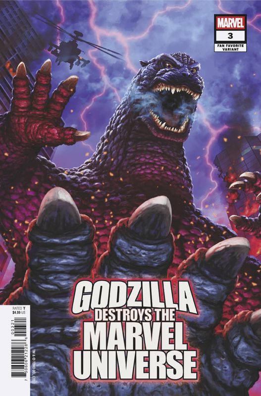 GODZILLA DESTROYS THE MARVEL UNIVERSE #3 TBD ARTIST FAN FAVORITE VARIANT