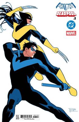 DC MARVEL BATMAN DEADPOOL #1 (ONE SHOT) CVR O BRUNO REDONDO NIGHTWING X-23 CARD STOCK VAR