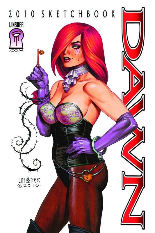 DAWN 2010 LINSNER SGN SKETCHBOOK (MR)