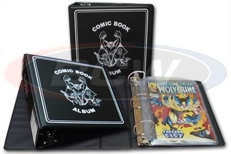 BCW 3 INCH ALBUM COMIC BOOK BLACK