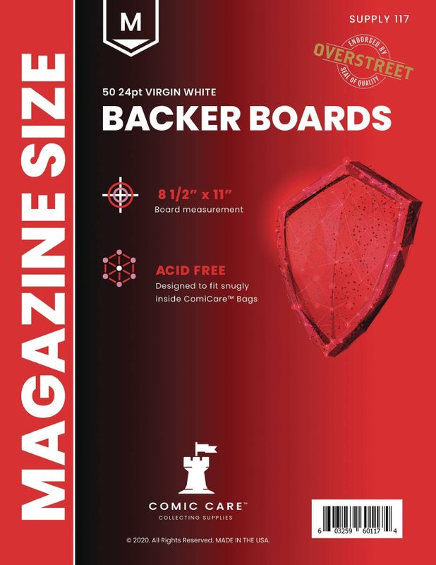 COMICARE MAGAZINE BOARDS (PACK OF 50)