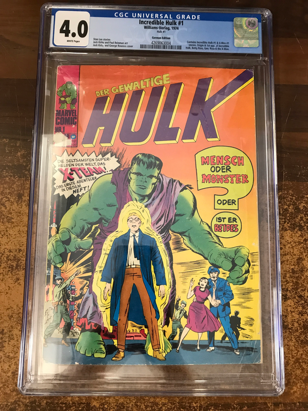 CGC 4,0 DER GEWALTIGE HULK #1 (INCREDIBLE HULK #1)