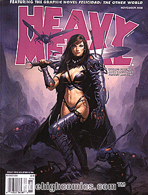 HEAVY METAL MAGAZINE NOVEMBER 2008