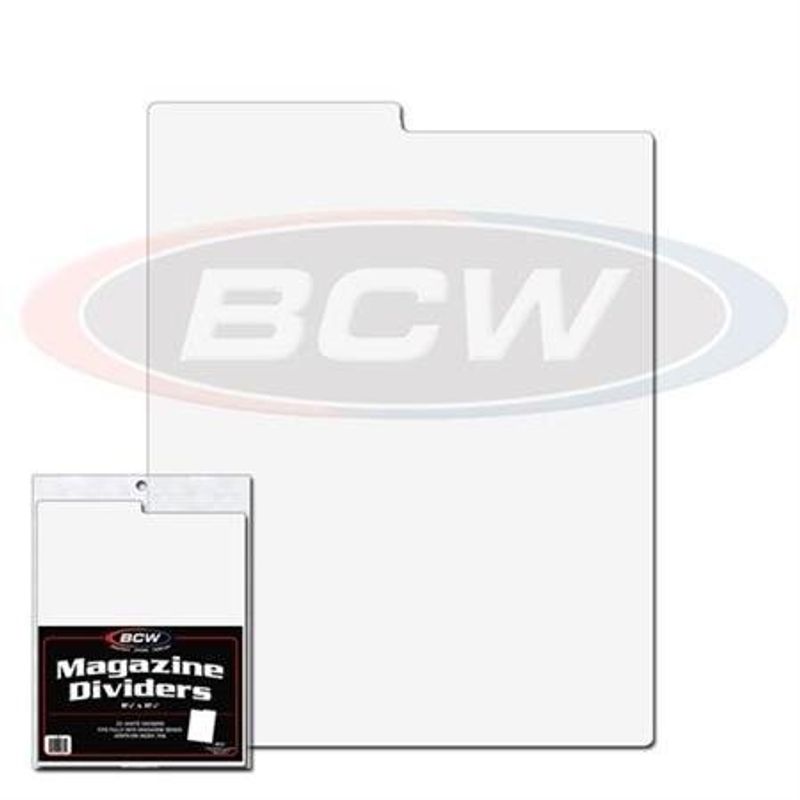 BCW MAGAZINE DIVIDERS (25 PER PACK)