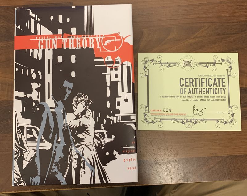 GUN THEORY HC Limited bookplate edition, signed by both creators # 4 of only 100
