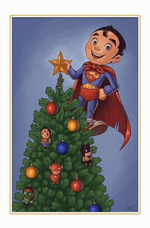 SUPERMAN #21 CVR E CHRISSIE ZULLO DC WINTER WONDERLAND CARD STOCK VAR