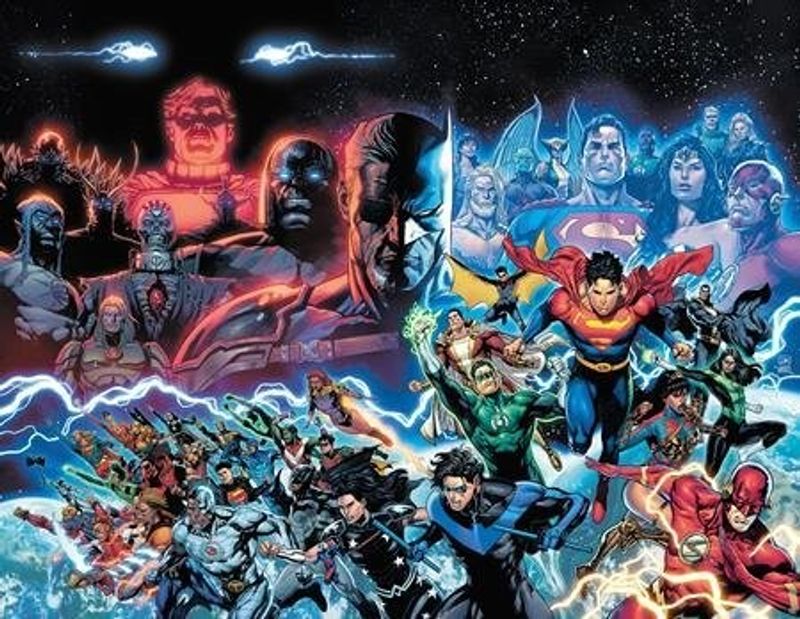 DARK CRISIS #1 (OF 7) CVR A DANIEL SAMPERE WRAPAROUND