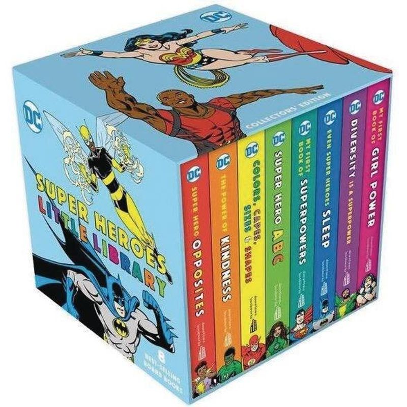 DC SUPER HEROES LITTLE LIBRARY BOARD BOOKS