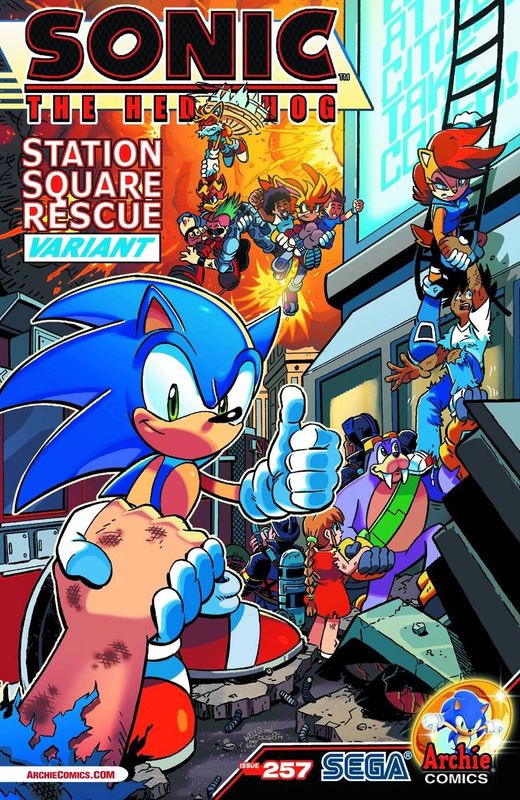 SONIC THE HEDGEHOG #257 STATION SQUARE RESCUE VAR CVR