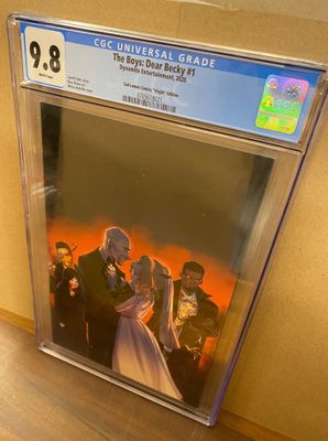 CGC 9,8 THE BOYS DEAR BECKY #1 SAD LEMON COMICS VIRGIN VARIANT