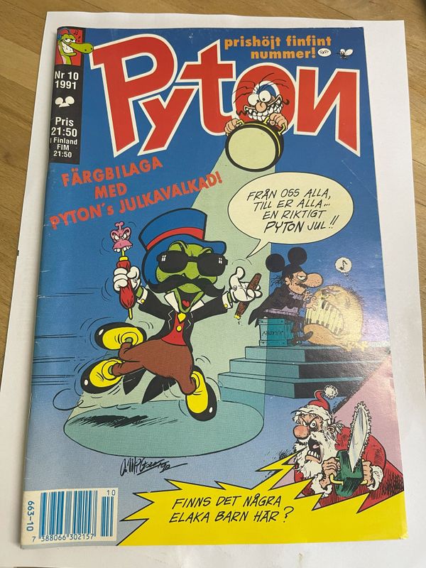 PYTON # 10 1991 den svenska serietidningen