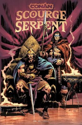 CONAN THE BARBARIAN SCOURGE OF THE SERPENT TP VOL 01 DIRECT MARKET EDITION ROBERTO DE LA TORRE THRONE CVR 