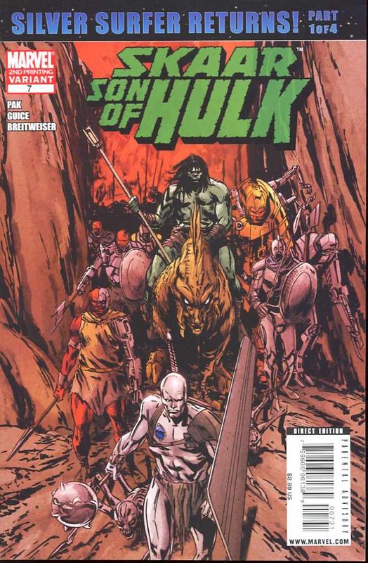 SKAAR SON OF HULK #7 2ND PTG GUICE VAR