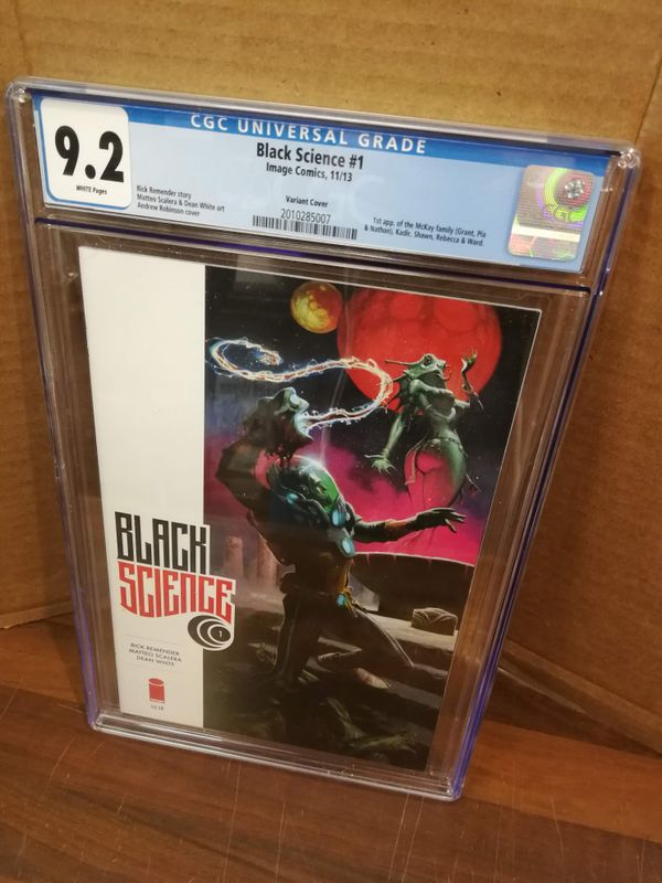 CGC 9,2 BLACK SCIENCE #1 VARIANT