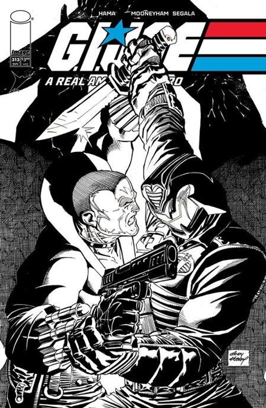 GI JOE A REAL AMERICAN HERO #313 CVR B ANDY KUBERT B&W VAR